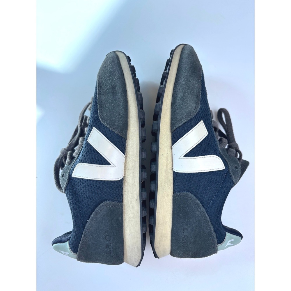 Veja Rio Branco Sneakers Navy Grey Women's Size 6 Suede Mesh Low Top Trainers - Picture 10 of 10